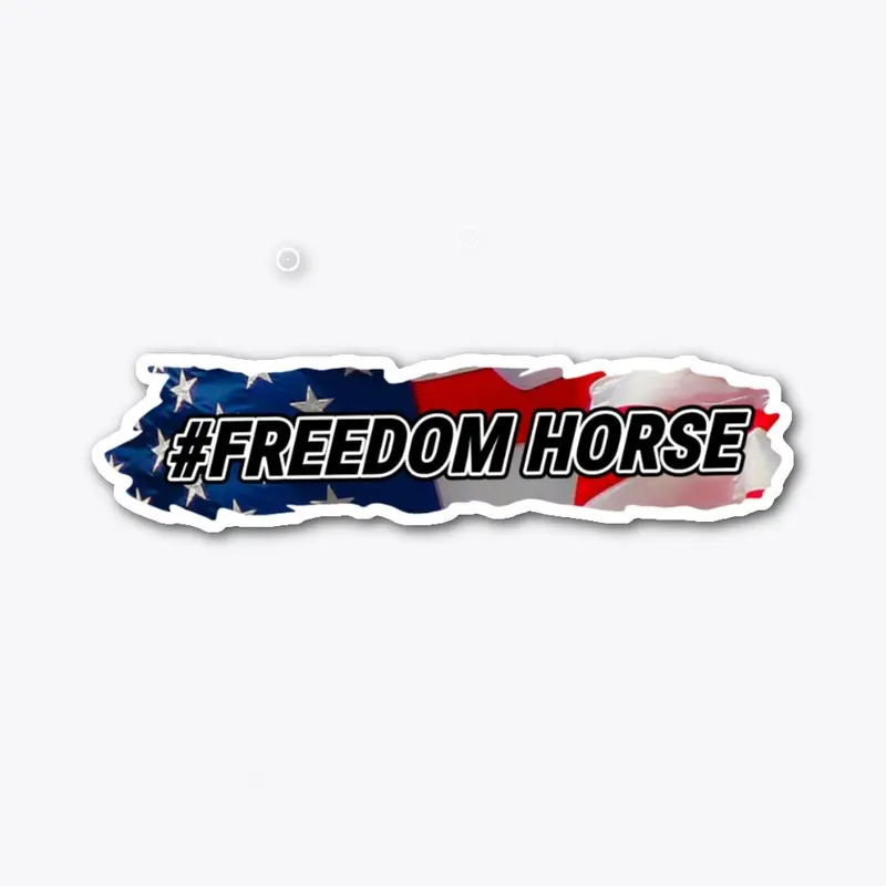 Freedom horse sticker